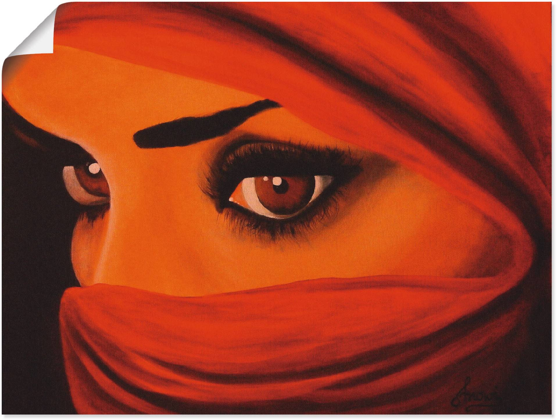 Artland Wandbild »Tuareg-Die von Gott Verlassene«, Frau, (1 St.), als Leinwandbild, Poster in verschied. Grössen von Artland