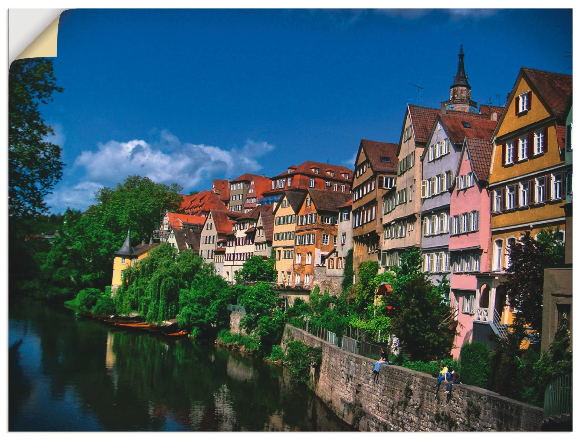 Artland Wandbild »Tübingen am Neckar«, Garten, (1 St.), als Alubild, Leinwandbild, Wandaufkleber oder Poster in versch. Grössen von Artland