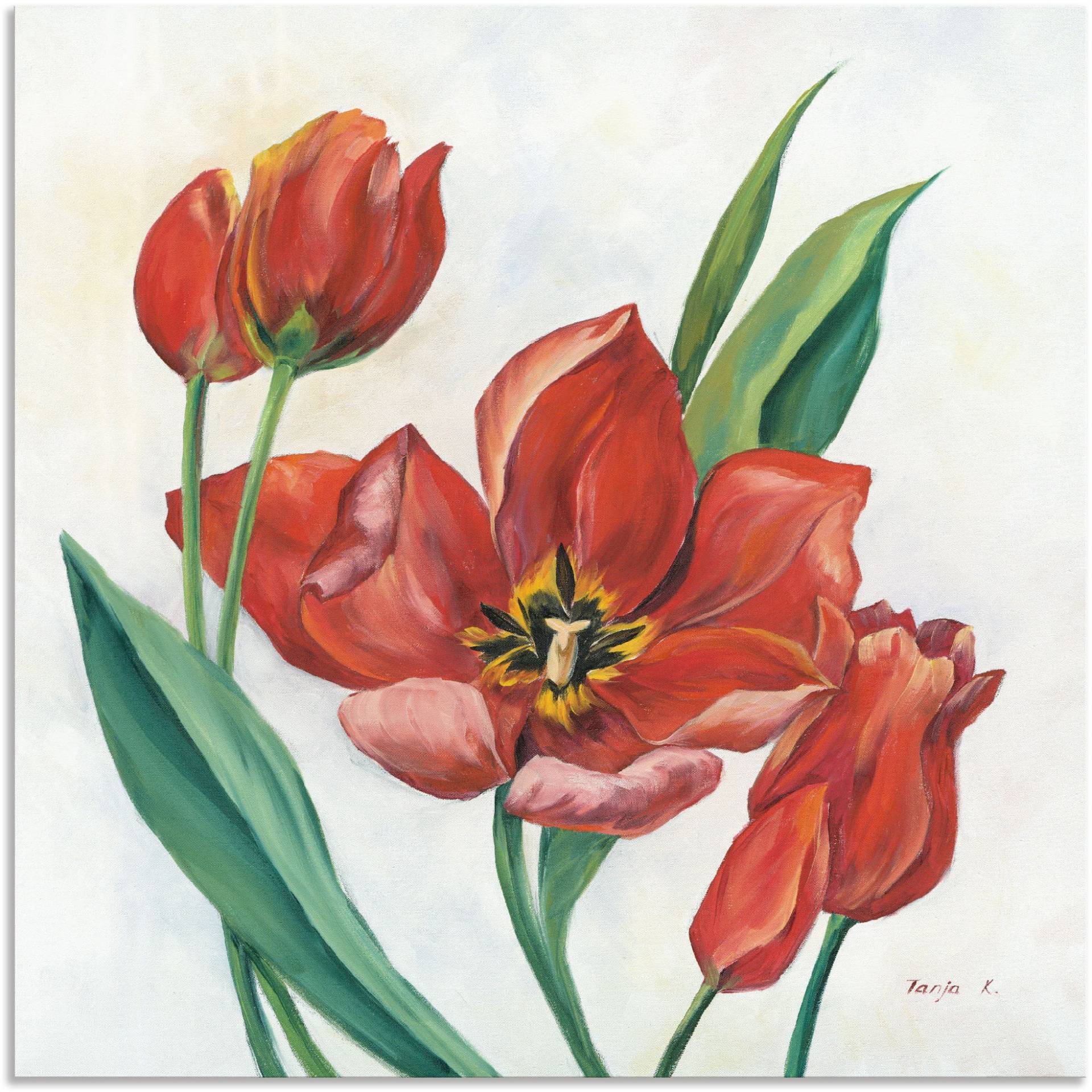 Artland Wandbild »Tulpen I«, Blumenbilder, (1 St.), als Leinwandbild, Poster in verschied. Grössen von Artland