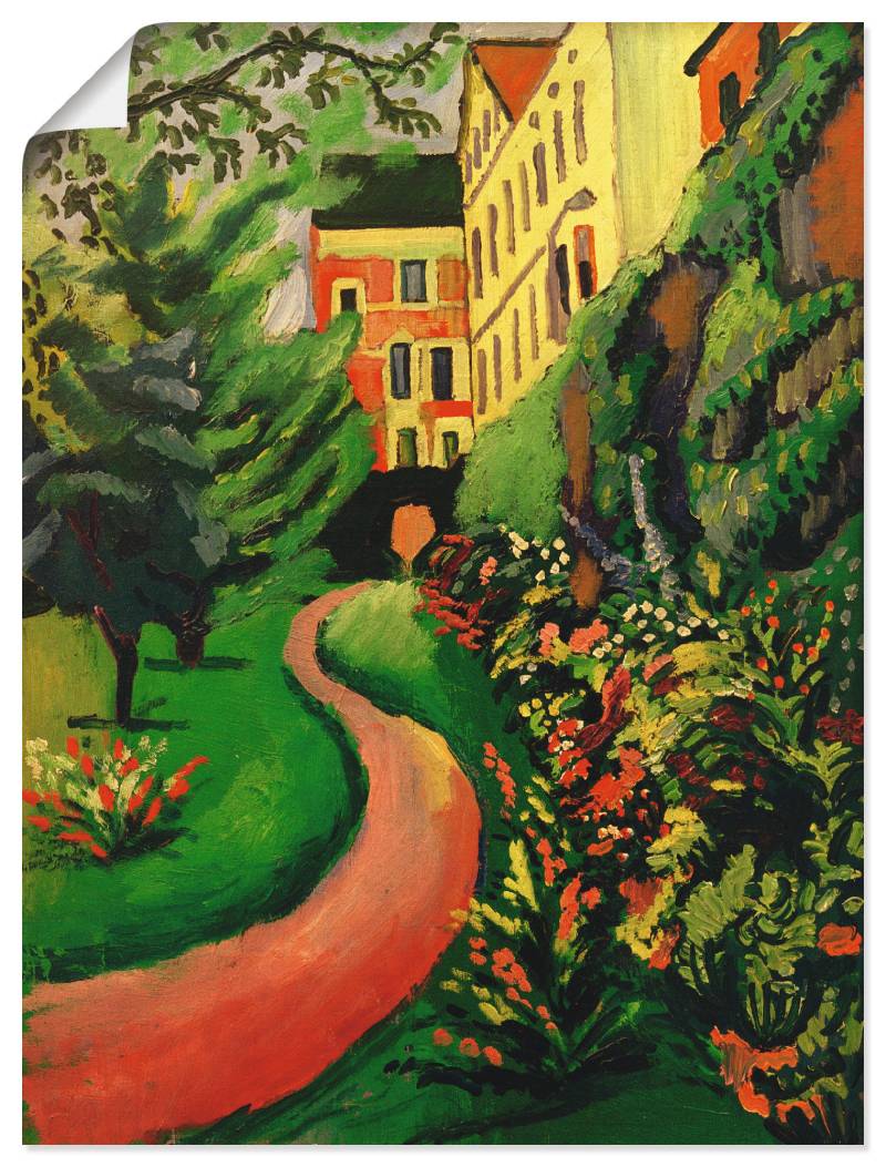 Artland Wandbild »Unser Garten mit blühenden Rabatten«, Garten, (1 St.), als Leinwandbild, Poster in verschied. Grössen von Artland