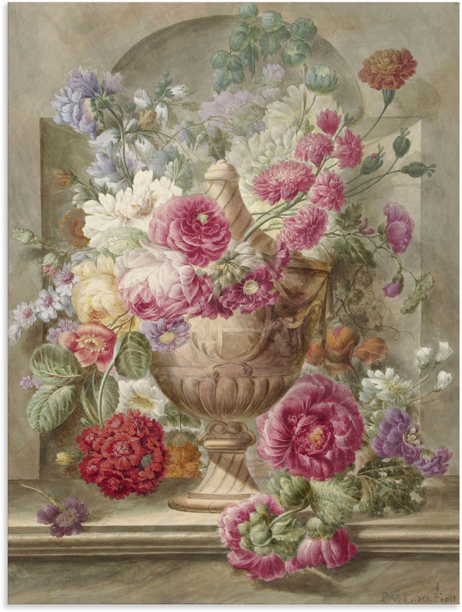 Artland Wandbild »Vase mit Blumen.«, Arrangements, (1 St.), als Leinwandbild, Poster, Wandaufkleber in verschied. Grössen von Artland