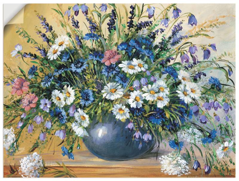 Artland Wandbild »Vase mit Kornblumen«, Blumen, (1 St.), als Leinwandbild, Poster, Wandaufkleber in verschied. Grössen von Artland