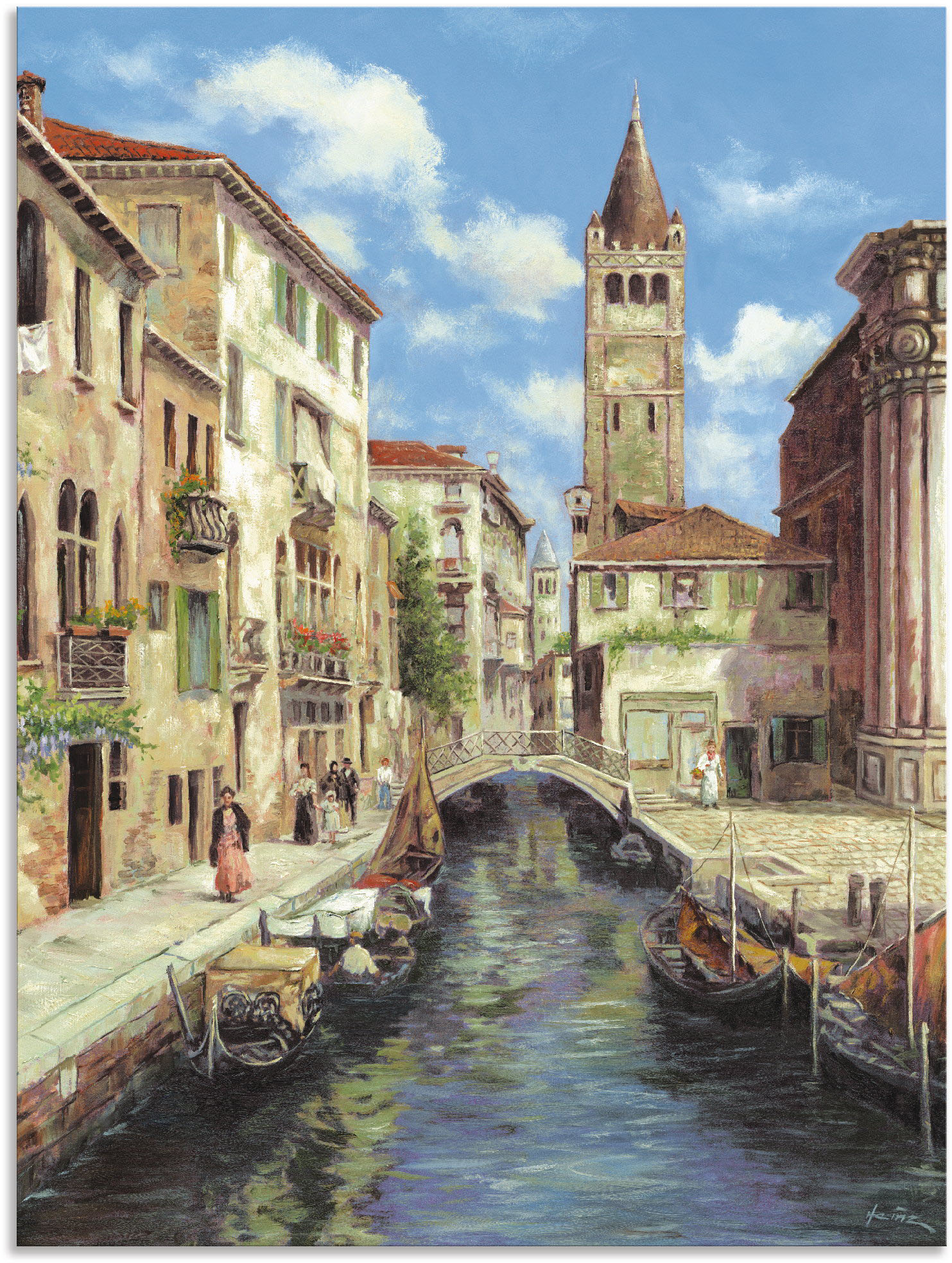 Artland Wandbild »Venedig«, Venedig, (1 St.), als Leinwandbild, Poster in verschied. Grössen von Artland