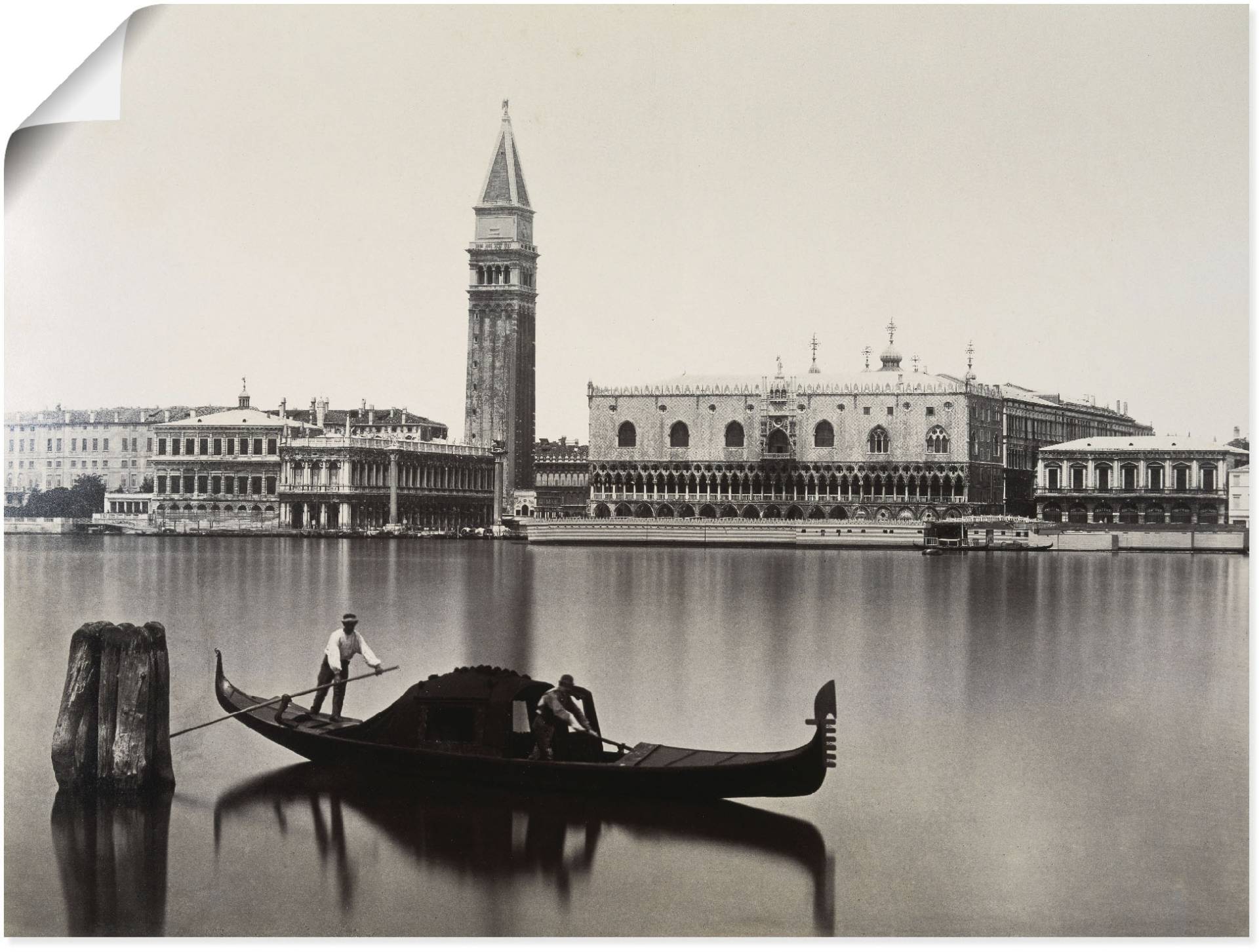 Artland Wandbild »Venedig: Blick auf Markusbibliothek«, Italien, (1 St.), als Leinwandbild, Wandaufkleber oder Poster in versch. Grössen von Artland