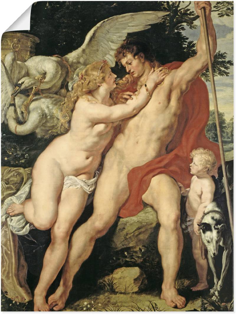 Artland Wandbild »Venus und Adonis. Um 1610«, Paar, (1 St.), als Leinwandbild, Wandaufkleber in verschied. Grössen von Artland