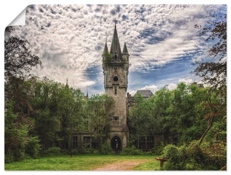 Artland Wandbild »Verlassenes Schloss Chateau - Lost Place«, Gebäude, (1 St.), als Leinwandbild, Poster in verschied. Grössen von Artland