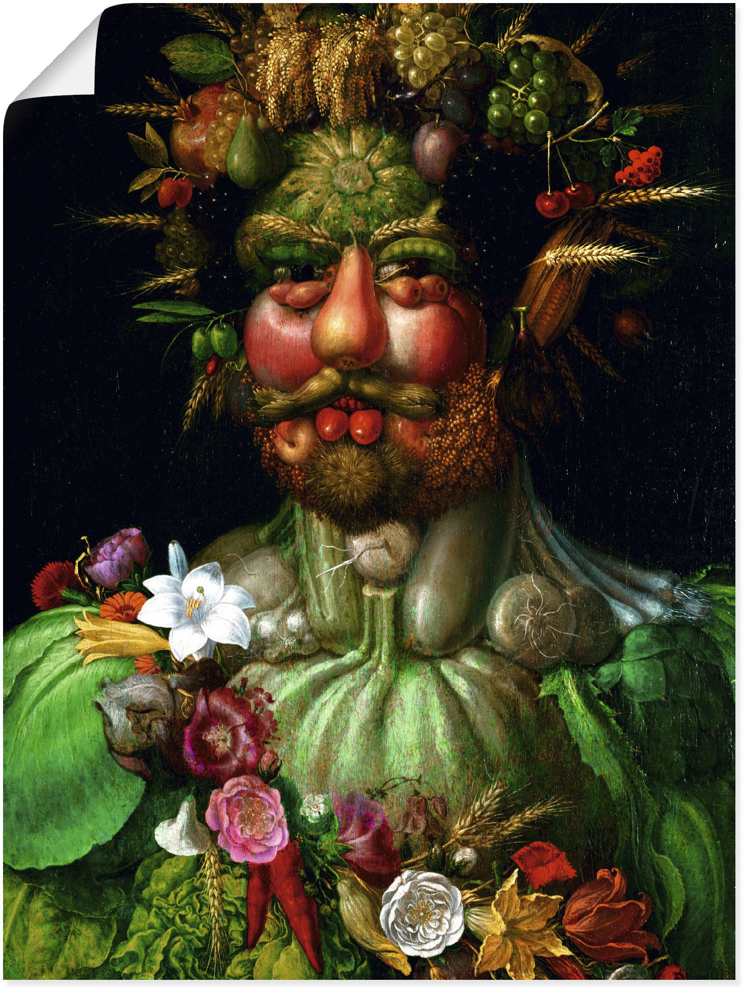 Artland Wandbild »Vertumnus (Kaiser Rudolf II.). 1590«, Porträts, (1 St.), als Leinwandbild, Poster in verschied. Grössen von Artland