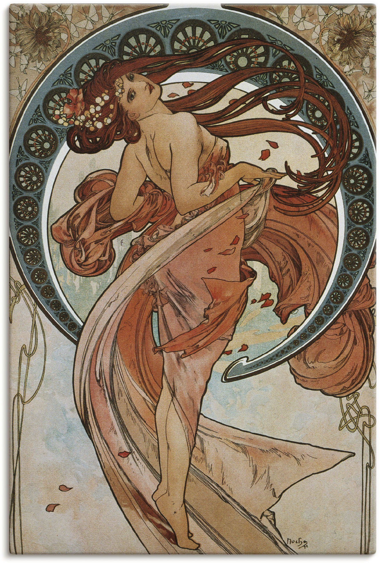 Artland Wandbild »Vier Künste: Der Tanz. 1898.«, Frau, (1 St.), als Alubild, Outdoorbild, Poster in verschied. Grössen von Artland