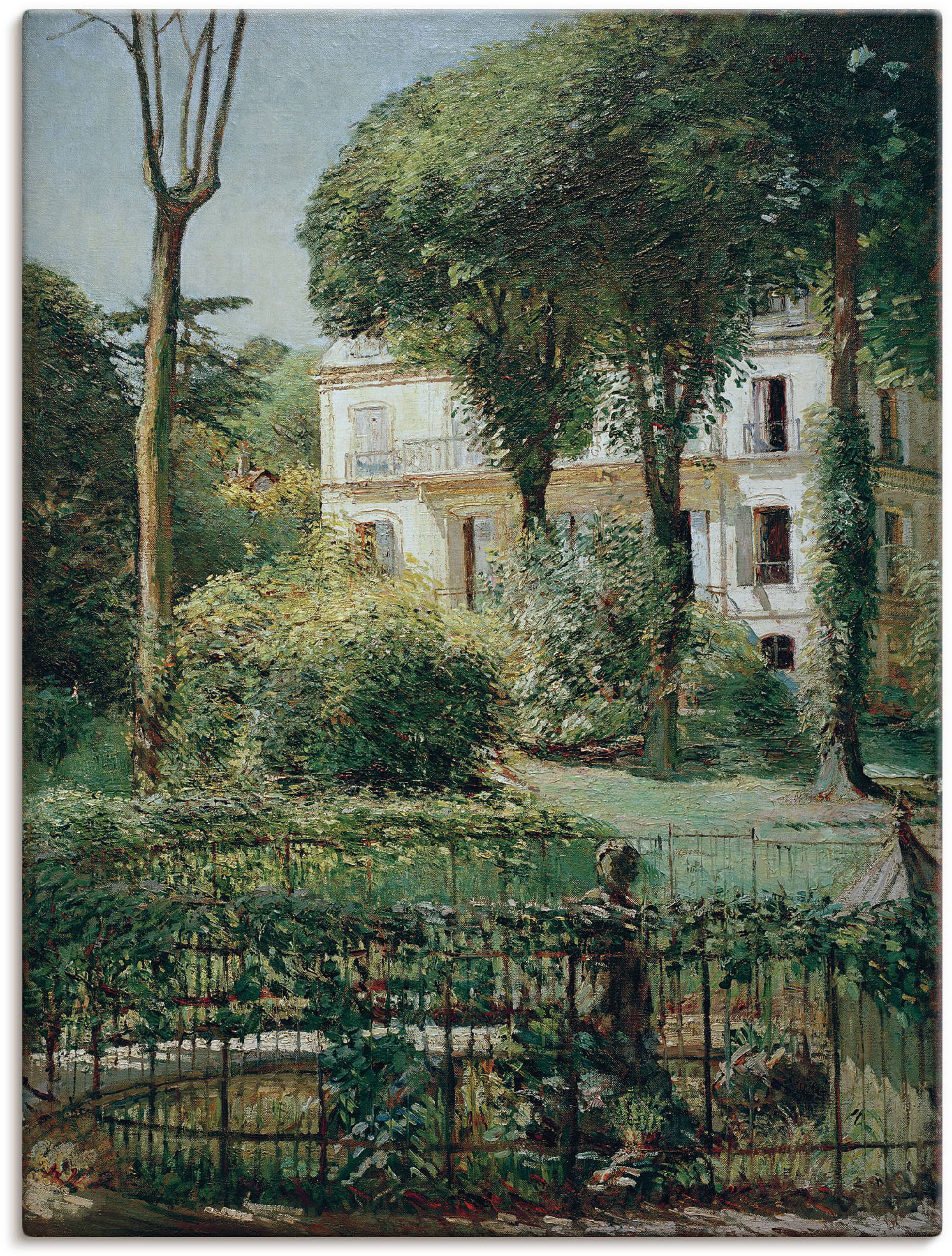 Artland Wandbild »Villa in Paris«, Gartenbilder, (1 St.), als Leinwandbild, Poster in verschied. Grössen von Artland