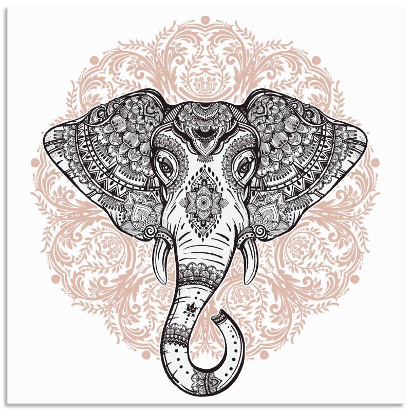 Artland Wandbild »Vintage Mandala Elefant«, Wildtiere, (1 St.), als Leinwandbild, Poster, Wandaufkleber in verschied. Grössen von Artland