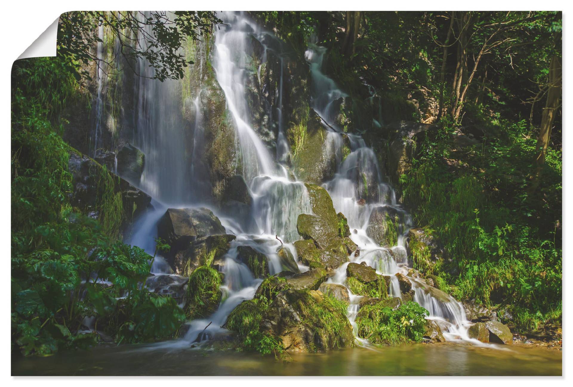 Artland Wandbild »Wasserfall im Harz«, Gewässer, (1 St.), als Poster in verschied. Grössen von Artland