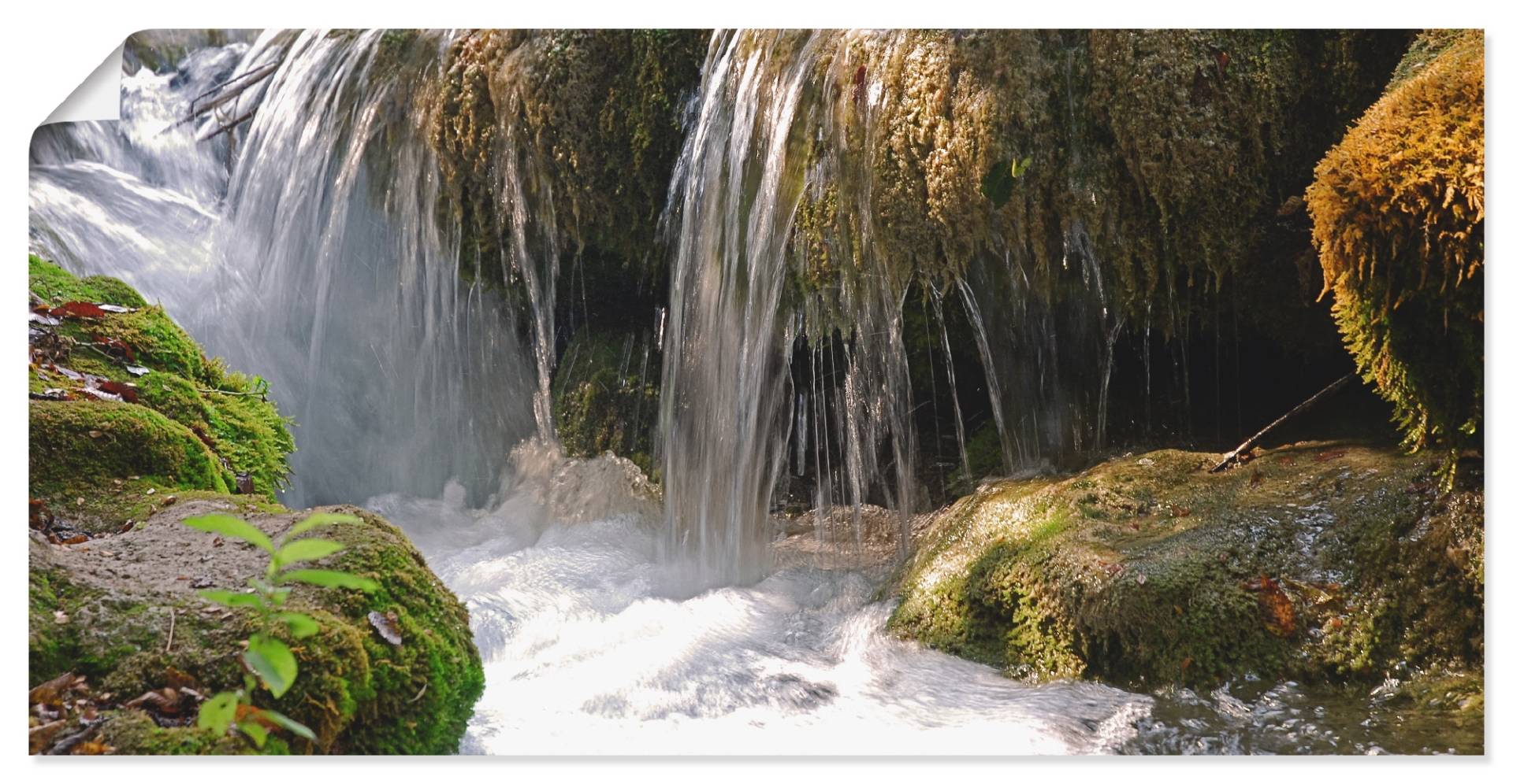 Artland Wandbild »Wasserfall«, Gewässer, (1 St.), als Leinwandbild, Poster, Wandaufkleber in verschied. Grössen von Artland