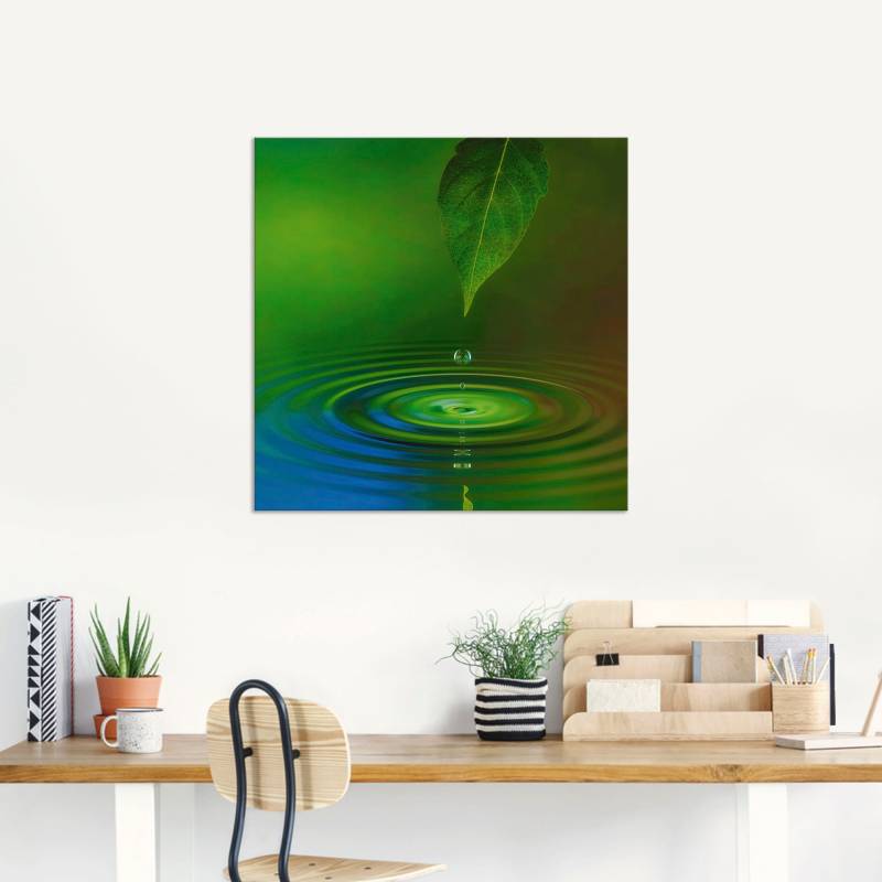 Artland Wandbild »Wassertropfen«, Zen, (1 St.), als Alubild, Outdoorbild, Leinwandbild in verschied. Grössen von Artland