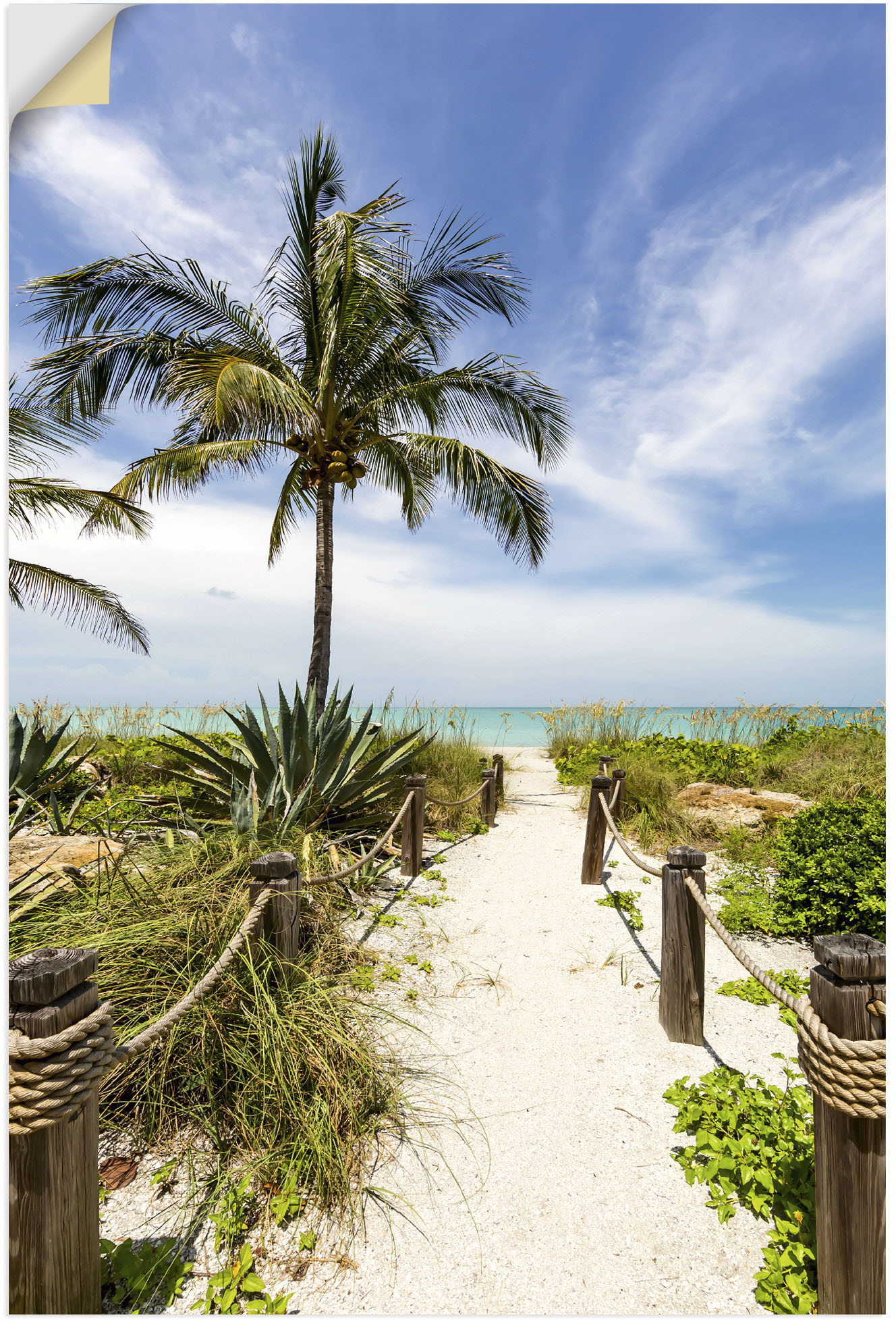 Artland Wandbild »Weg zum Strand II«, Strandbilder, (1 St.), als Alubild, Outdoorbild, Poster, Wandaufkleber in verschied. Grössen von Artland