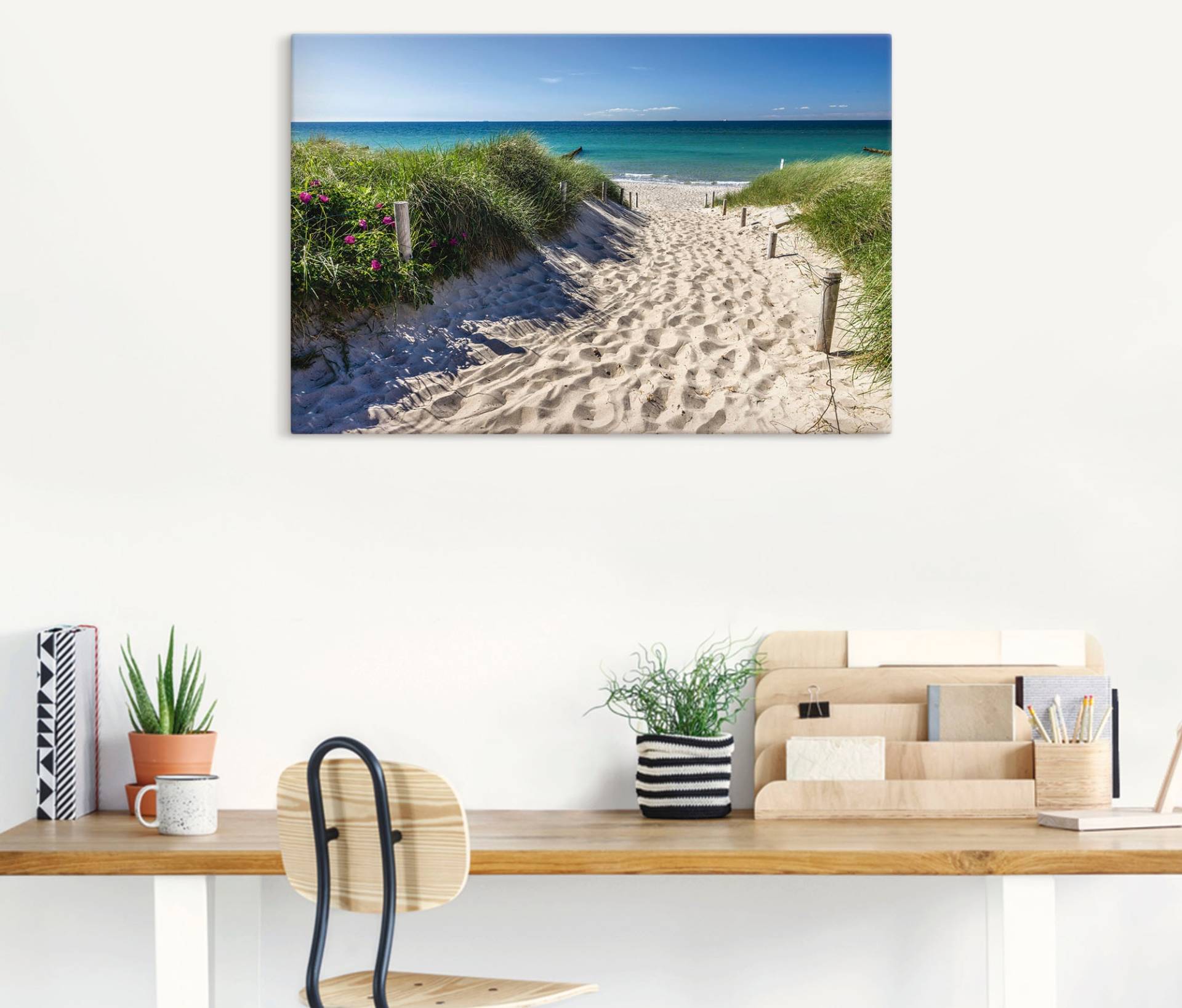 Artland Wandbild »Weg zum Strand an der Ostsee«, Strandbilder, (1 St.), als Alubild, Outdoorbild, Leinwandbild, Poster, Wandaufkleber von Artland