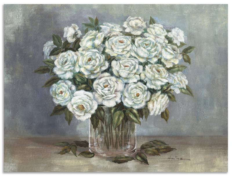 Artland Wandbild »Weisse Rosen«, Blumen, (1 St.), als Leinwandbild, Poster in verschied. Grössen von Artland