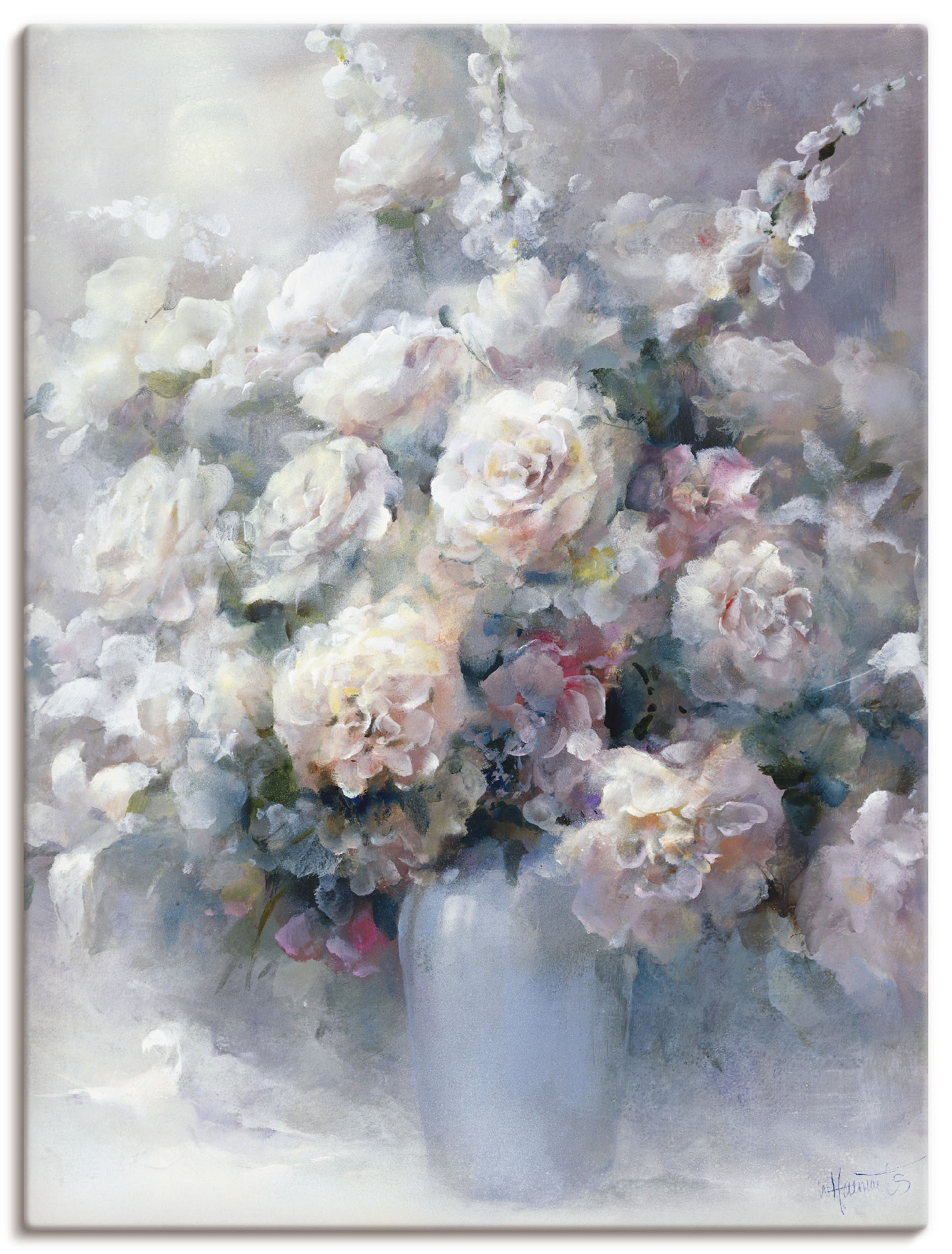 Artland Wandbild »Weisser Strauss«, Blumen, (1 St.), als Leinwandbild, Poster in verschied. Grössen von Artland