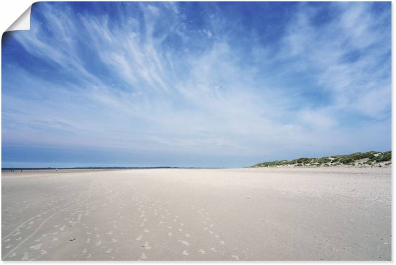 Artland Wandbild »Weiter Strand auf Baltrum«, Strandbilder, (1 St.), als Alubild, Leinwandbild, Wandaufkleber oder Poster in versch. Grössen von Artland