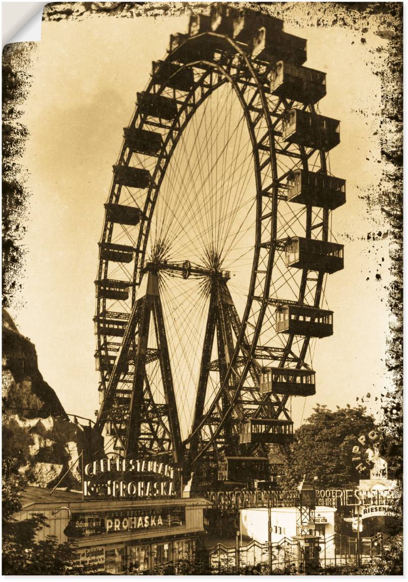 Artland Wandbild »Wien - Prater«, Gebäude, (1 St.), als Leinwandbild, Poster in verschied. Grössen von Artland