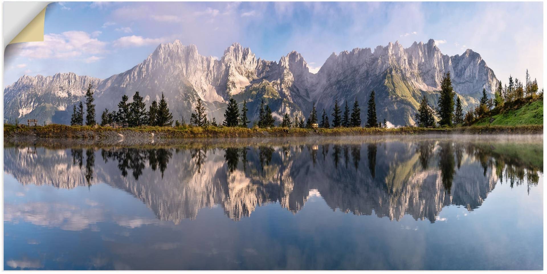 Artland Wandbild »Wilder Kaiser in Tirol«, Bilder von Europa, (1 St.), als Alubild, Outdoorbild, Leinwandbild, Poster, Wandaufkleber von Artland