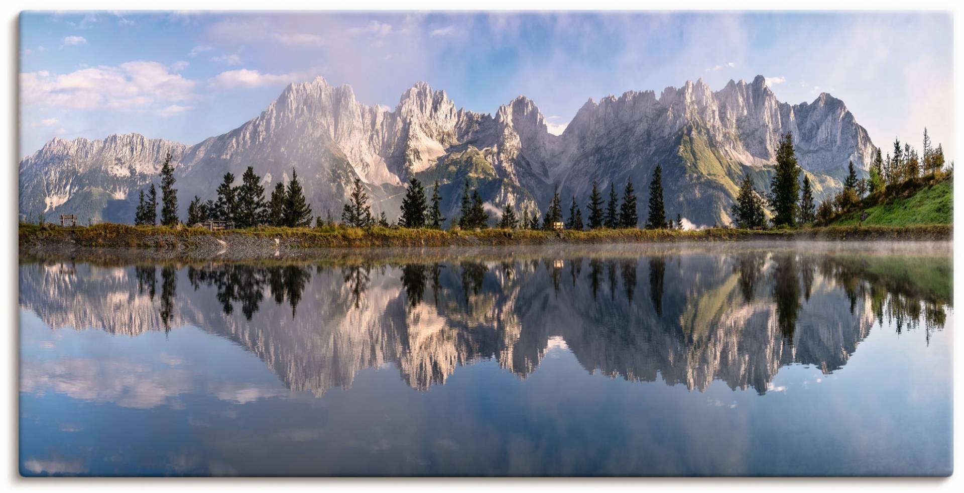 Artland Wandbild »Wilder Kaiser in Tirol«, Bilder von Europa, (1 St.), als Alubild, Outdoorbild, Leinwandbild, Poster, Wandaufkleber von Artland