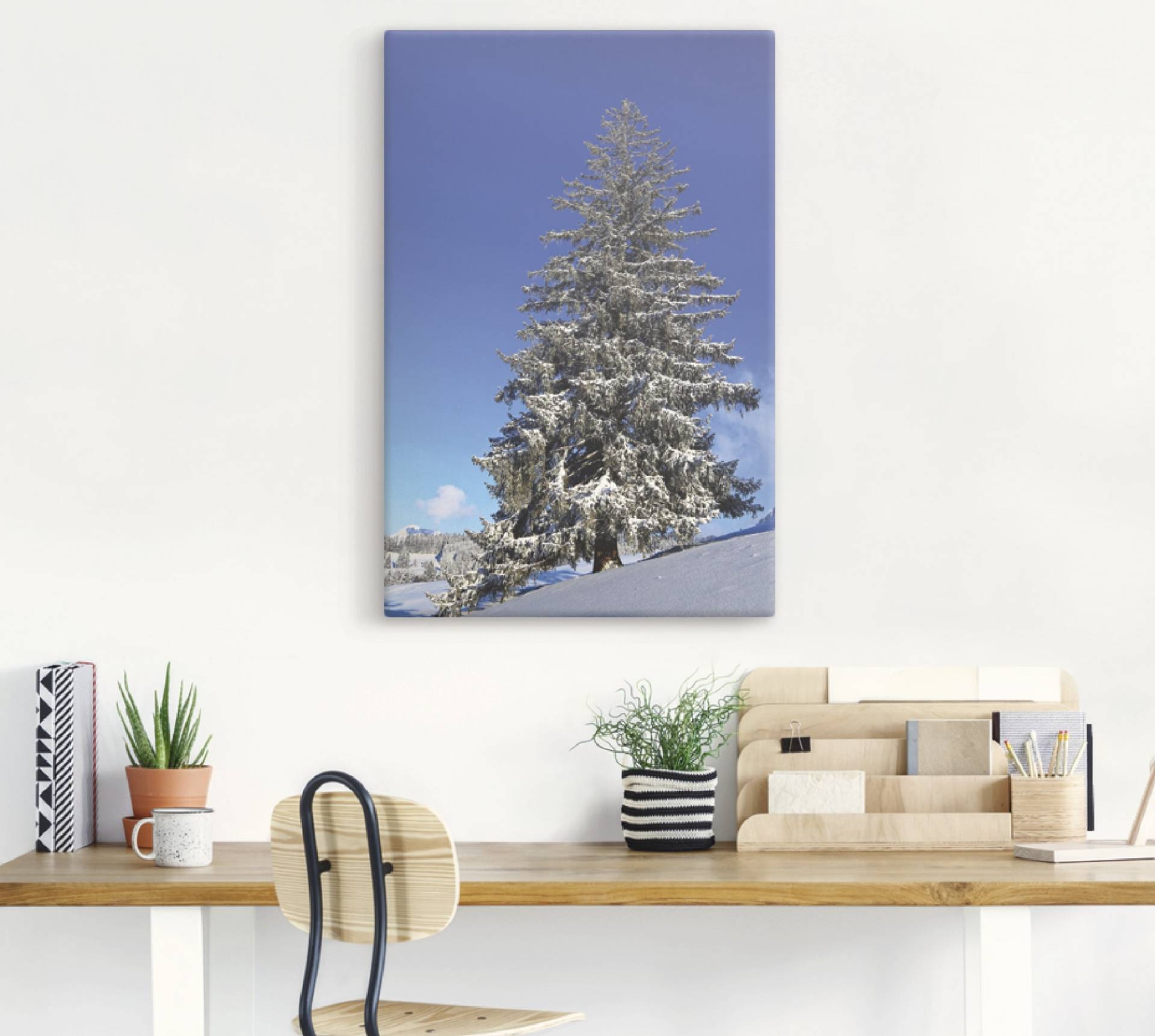 Artland Wandbild »Winterlandschaft im Allgäu«, Bäume, (1 St.), als Alubild, Leinwandbild, Wandaufkleber oder Poster in versch. Grössen von Artland