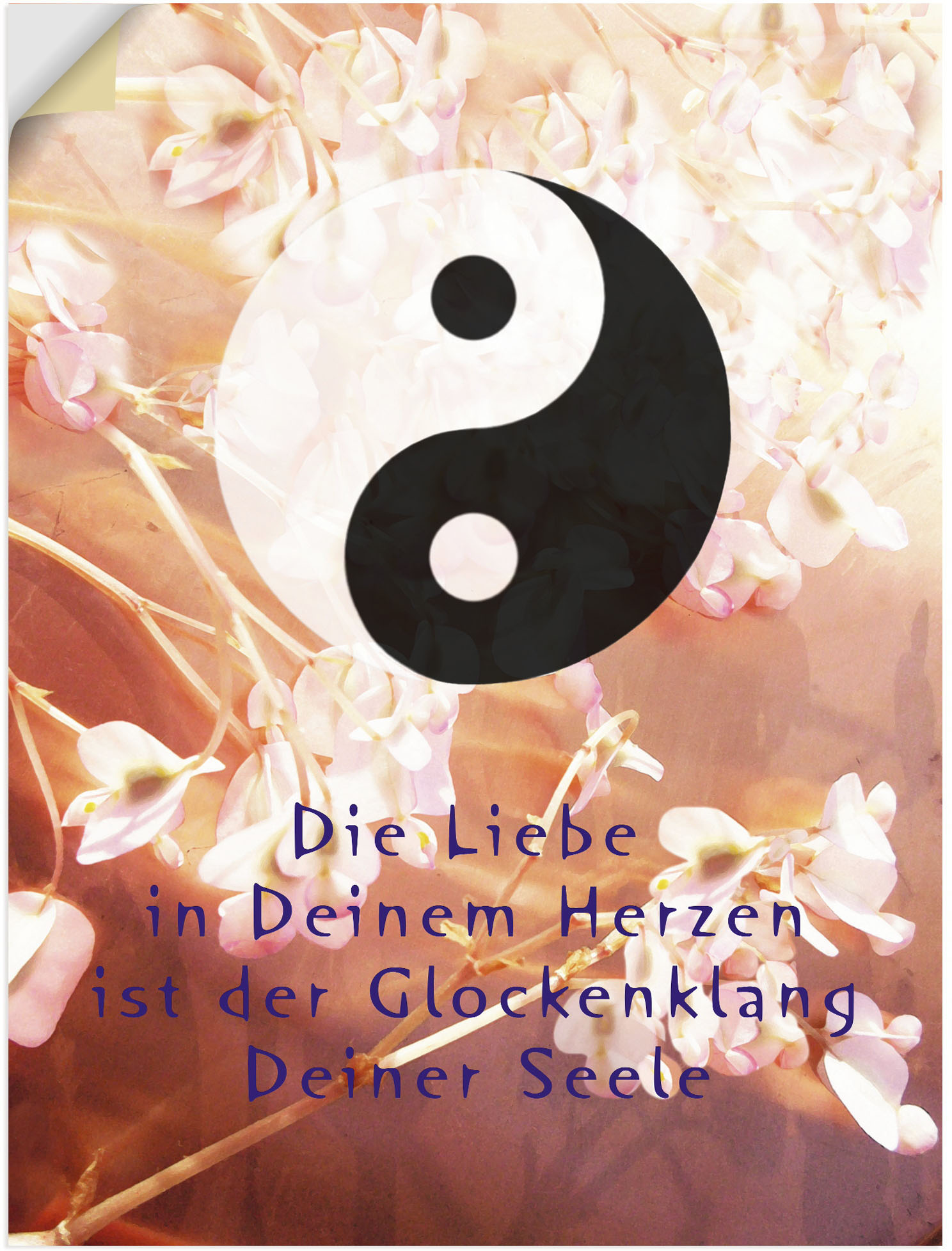 Artland Wandbild »Yin Yang Glockenklang«, Spirituelle Bilder, (1 St.), als Poster, Wandaufkleber in verschied. Grössen von Artland