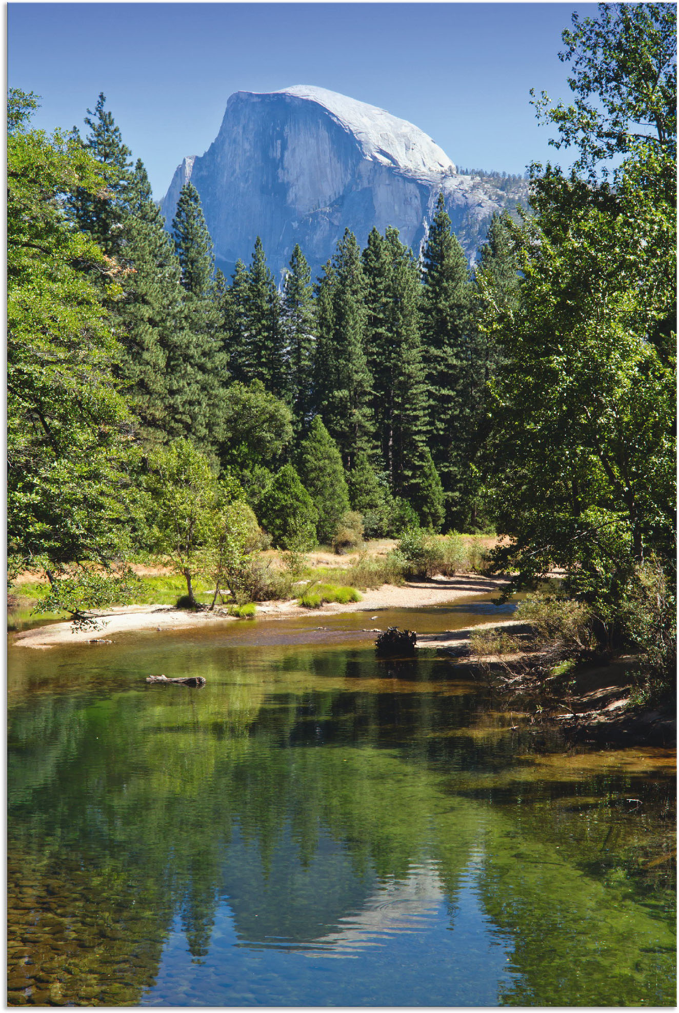 Artland Wandbild »Yosemite Valley Half Dome River of Mercy«, Gewässer, (1 St.), als Alubild, Outdoorbild, Leinwandbild, Poster in verschied. Grössen von Artland