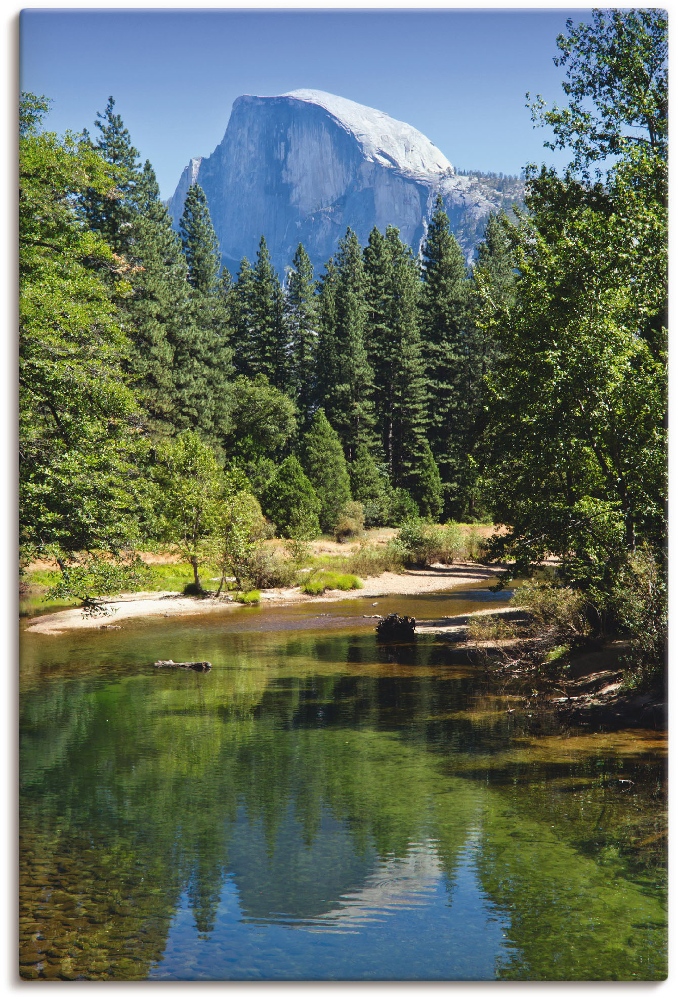 Artland Wandbild »Yosemite Valley Half Dome River of Mercy«, Gewässer, (1 St.), als Alubild, Outdoorbild, Leinwandbild, Poster in verschied. Grössen von Artland