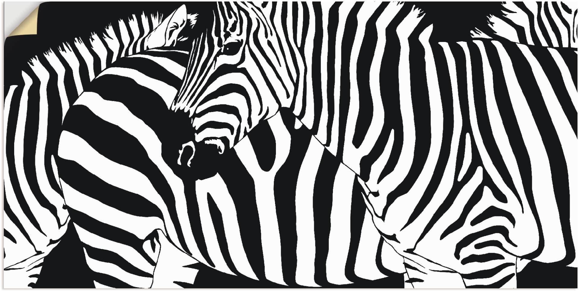 Artland Wandfolie »Zebrastreifen«, Wildtiere, (1 St.), selbstklebend von Artland