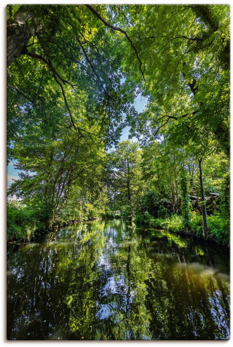 Artland Wandfolie »SPREEWALD Kahnfahrt durch die Fliesse«, Gewässer, (1 St.), selbstklebend von Artland