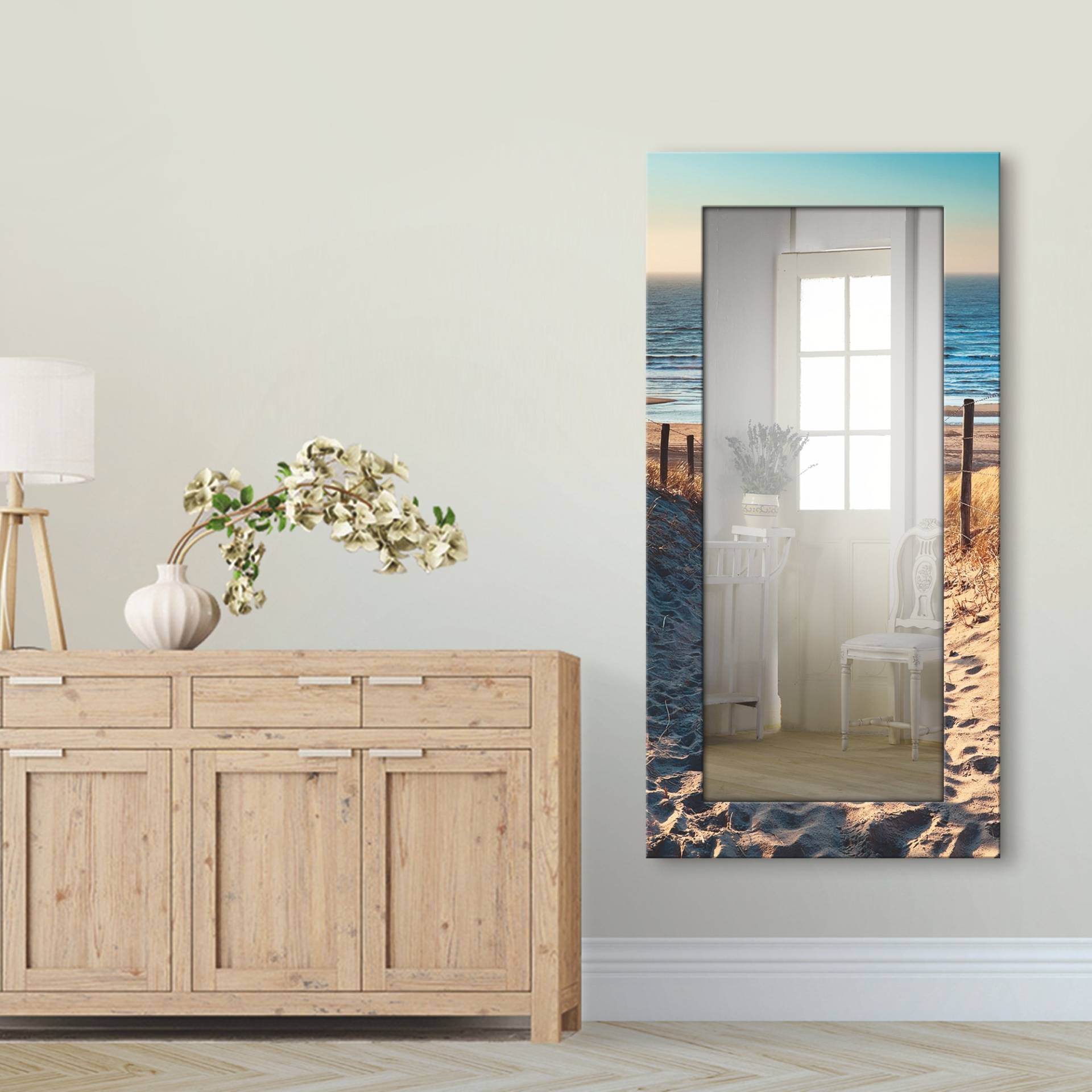 Artland Dekospiegel »Weg zum Nordseestrand Sonnenuntergang«, gerahmter Ganzkörperspiegel, Wanspiegel mit Motivrahmen Artland Dekospiegel »Weg zum Nordseestrand Sonnenuntergang«, gerahmter Ganzkörperspiegel, Wanspiegel mit Motivrahmen von Artland