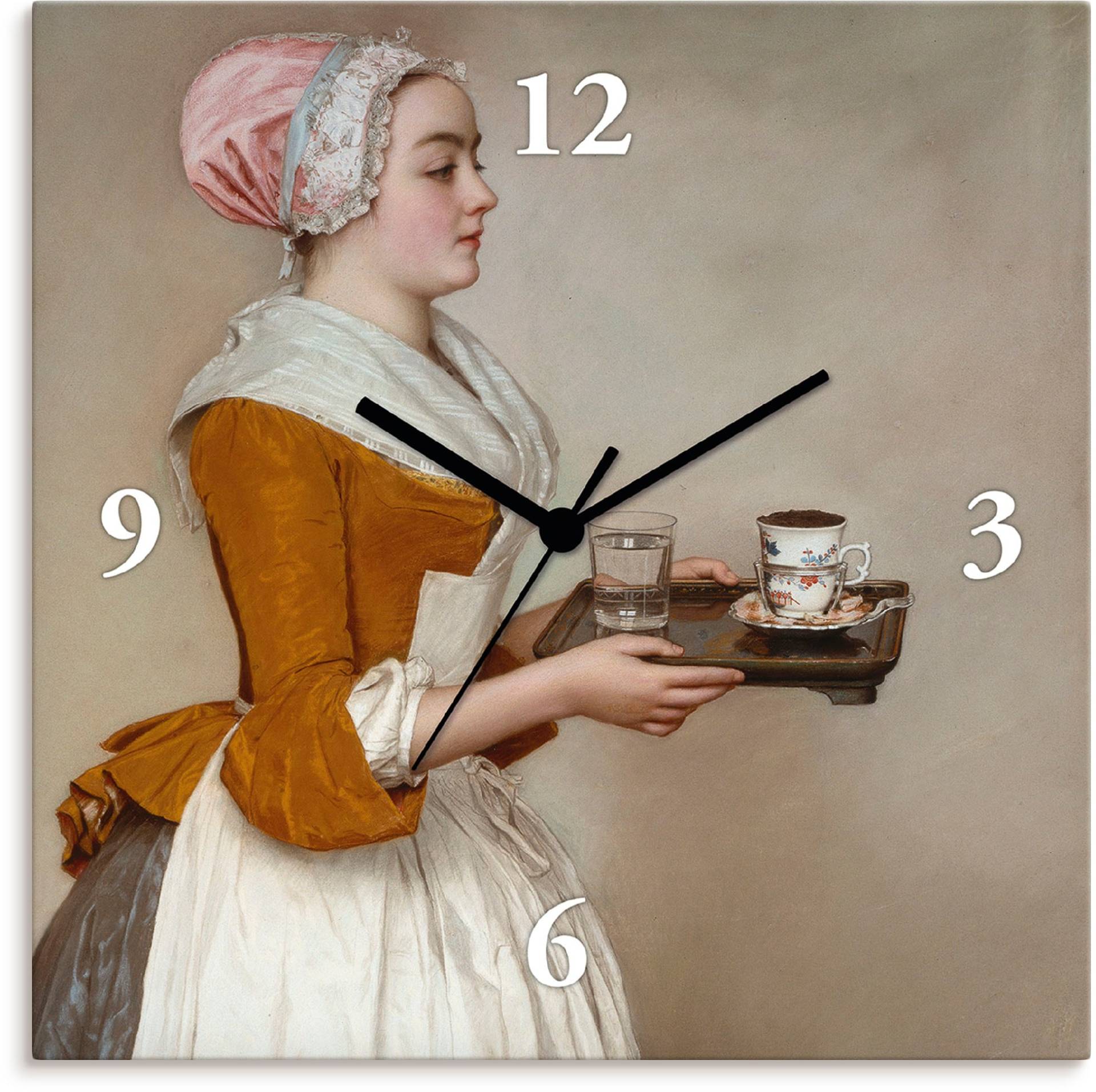 Artland Wanduhr »Das Schokoladenmädchen. Um 1744/45«, wahlweise mit Quarz- oder Funkuhrwerk, lautlos ohne Tickgeräusche von Artland