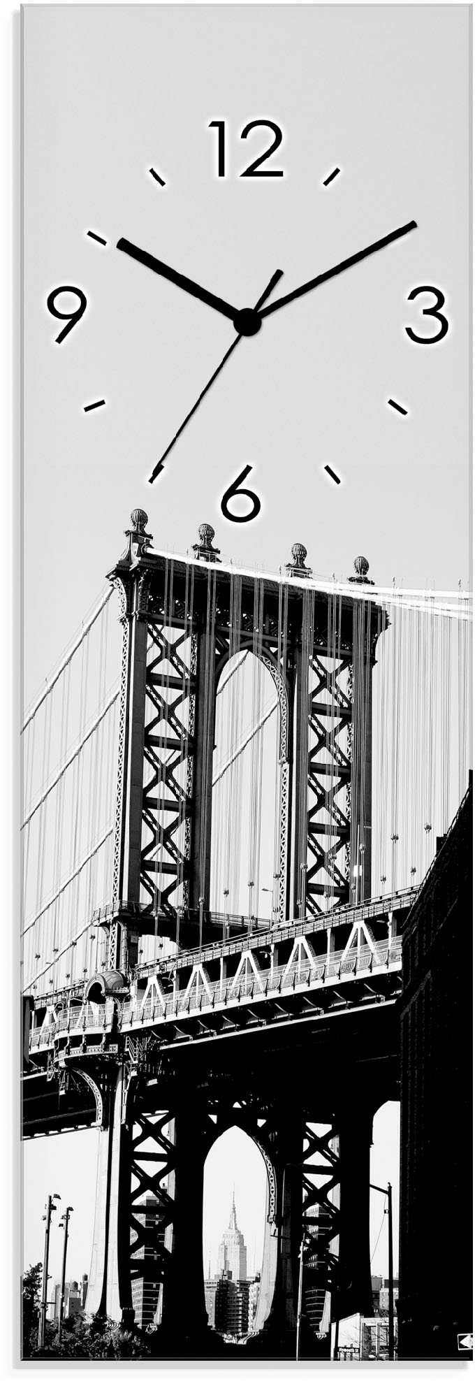 Artland Wanduhr »Dumbo Manhattan Bridge New York«, wahlweise mit Quarz- oder Funkuhrwerk, lautlos ohne Tickgeräusche Artland Wanduhr »Dumbo Manhattan Bridge New York«, wahlweise mit Quarz- oder Funkuhrwerk, lautlos ohne Tickgeräusche von Artland