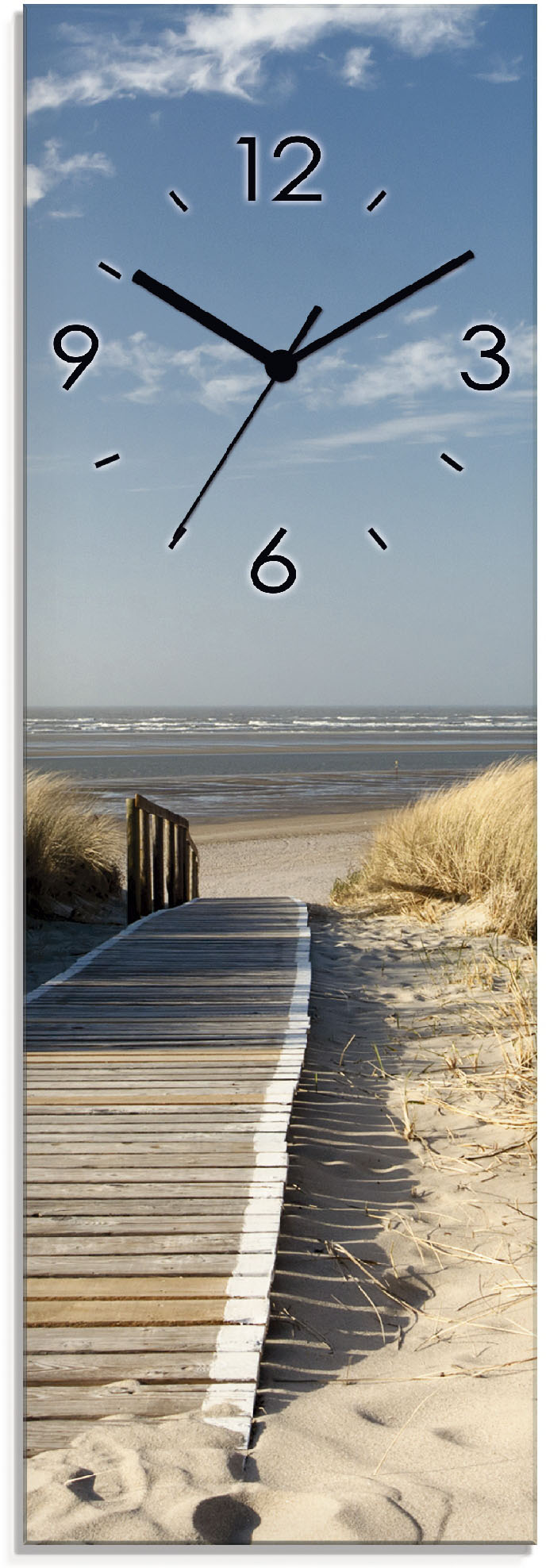 Artland Wanduhr »Nordseestrand auf Langeoog - Steg«, wahlweise mit Quarz- oder Funkuhrwerk, lautlos ohne Tickgeräusche Artland Wanduhr »Nordseestrand auf Langeoog - Steg«, wahlweise mit Quarz- oder Funkuhrwerk, lautlos ohne Tickgeräusche von Artland
