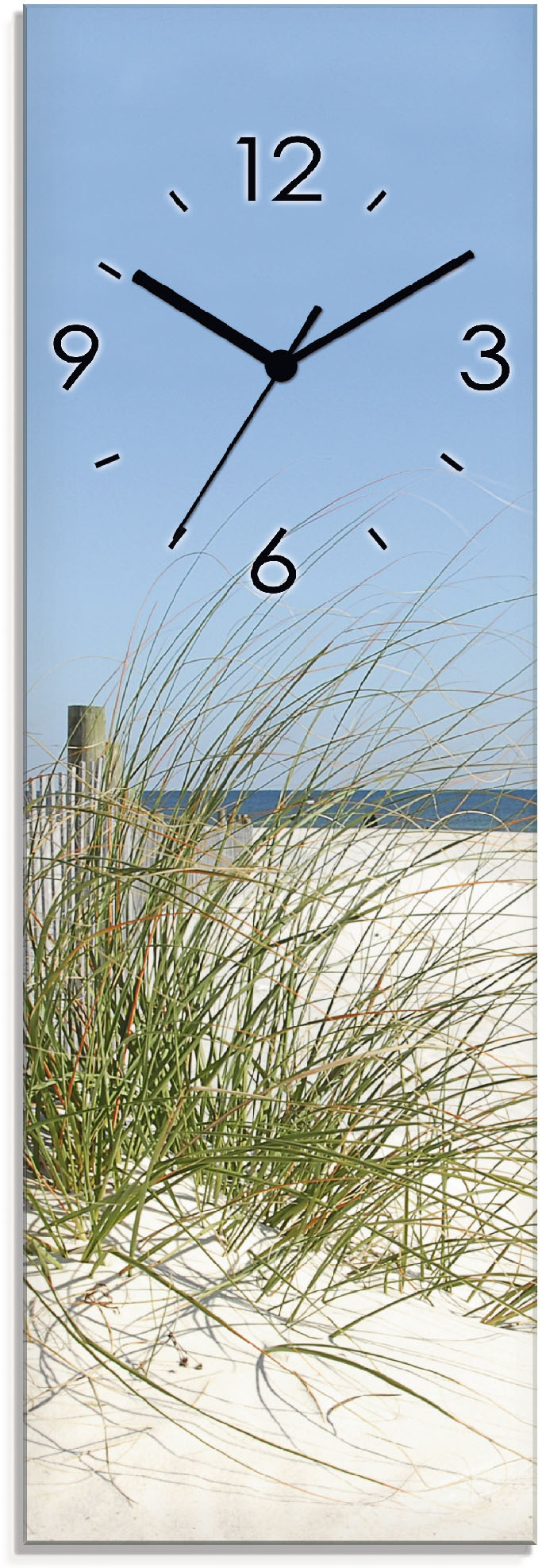 Artland Wanduhr »Schöne Sanddüne mit Gräsern und Zaun«, wahlweise mit Quarz- oder Funkuhrwerk, lautlos ohne Tickgeräusche Artland Wanduhr »Schöne Sanddüne mit Gräsern und Zaun«, wahlweise mit Quarz- oder Funkuhrwerk, lautlos ohne Tickgeräusche von Artland