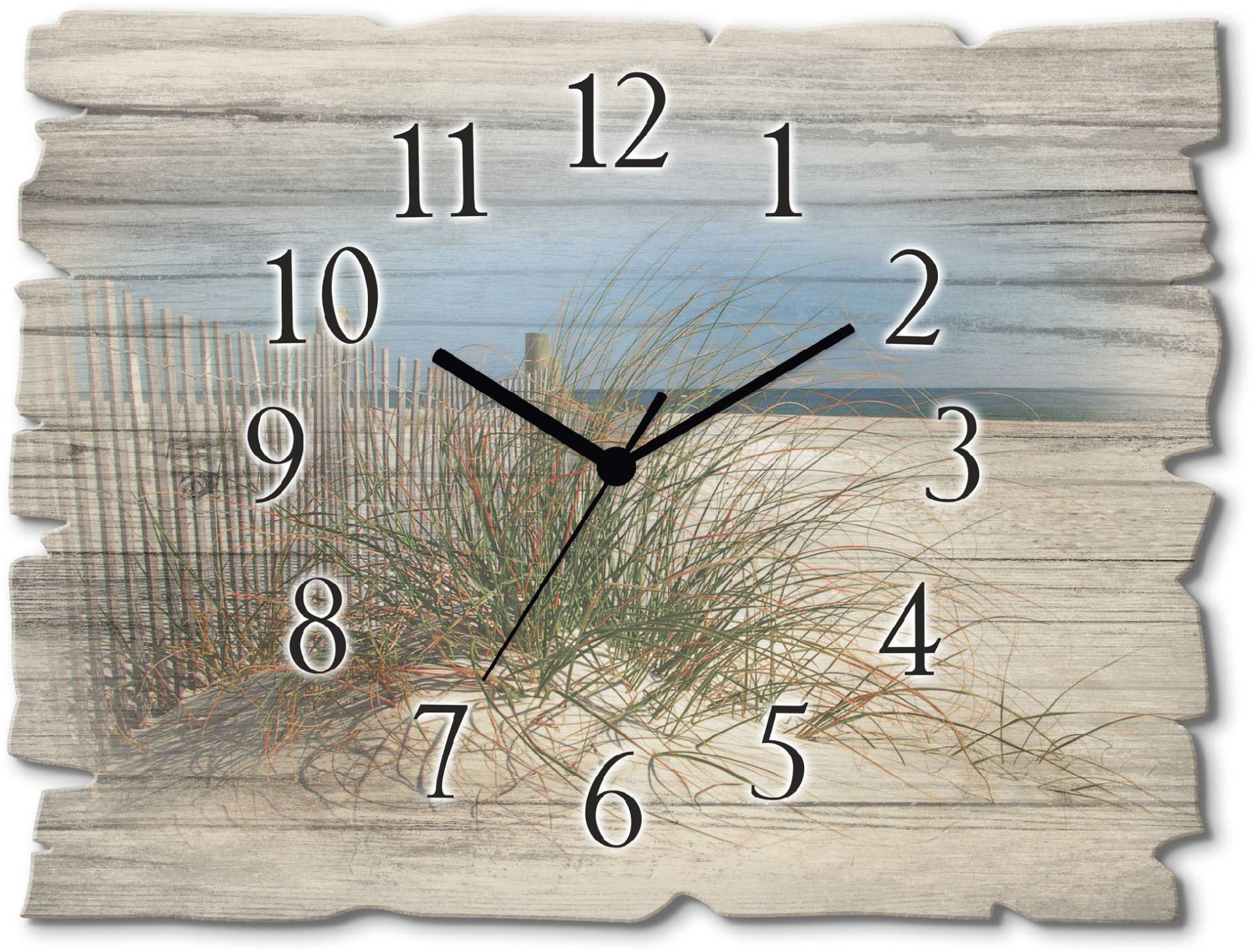 Artland Wanduhr »Schöne Sanddüne mit Gräsern und Zaun«, wahlweise mit Quarz- oder Funkuhrwerk, lautlos ohne Tickgeräusche Artland Wanduhr »Schöne Sanddüne mit Gräsern und Zaun«, wahlweise mit Quarz- oder Funkuhrwerk, lautlos ohne Tickgeräusche von Artland