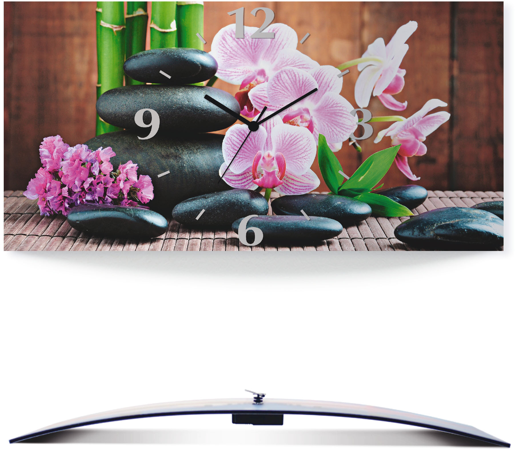 Artland Wanduhr »Spa Konzept Zen Steinen Orchideen«, 3D Optik gebogen, mit Quarz- oder Funkuhrwerk, versch. Grössen Artland Wanduhr »Spa Konzept Zen Steinen Orchideen«, 3D Optik gebogen, mit Quarz- oder Funkuhrwerk, versch. Grössen von Artland