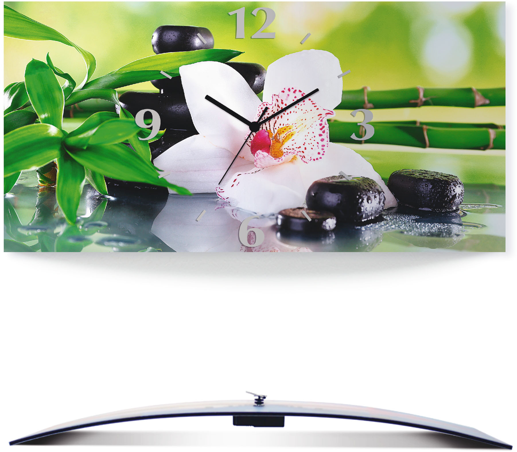 Artland Wanduhr »Spa Steine Bambus Zweige Orchidee«, 3D Optik gebogen, mit Quarz- oder Funkuhrwerk, versch. Grössen Artland Wanduhr »Spa Steine Bambus Zweige Orchidee«, 3D Optik gebogen, mit Quarz- oder Funkuhrwerk, versch. Grössen von Artland