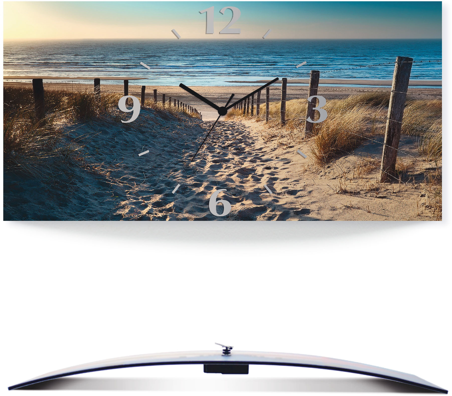 Artland Wanduhr »Weg zum Nordseestrand Sonnenuntergang«, 3D Optik gebogen, mit Quarz- oder Funkuhrwerk, versch. Grössen Artland Wanduhr »Weg zum Nordseestrand Sonnenuntergang«, 3D Optik gebogen, mit Quarz- oder Funkuhrwerk, versch. Grössen von Artland