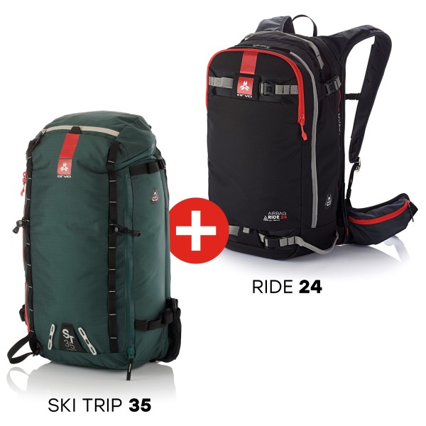 Arva - Airbag Switch Adventure Bundle (Ride 24 + ST 35) - Lawinenrucksack Gr 24/35 l von Arva