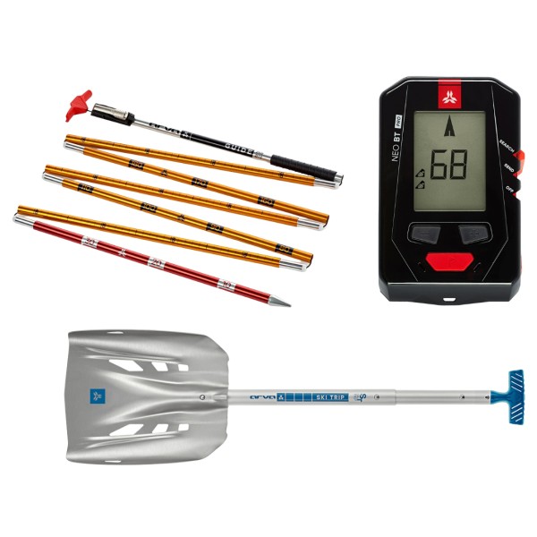 Arva - Pack Safety Box Neo BT Pro - LVS-Geräte-Set Neo BT Pro, Guide Probe, Ski Trip Shovel von Arva