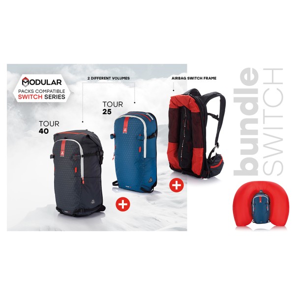 Arva - Switch Tour Bundle (25 + 40) - Lawinenrucksack Gr 25/40 l von Arva