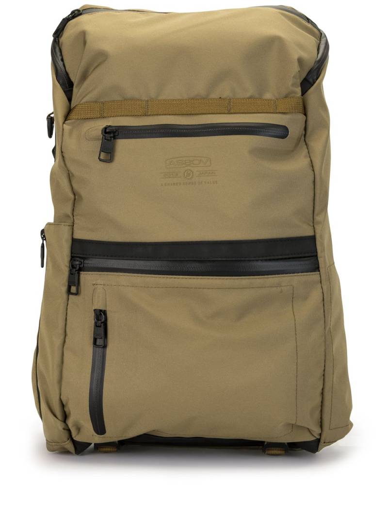 As2ov Cordura waterproof backpack - Brown von As2ov