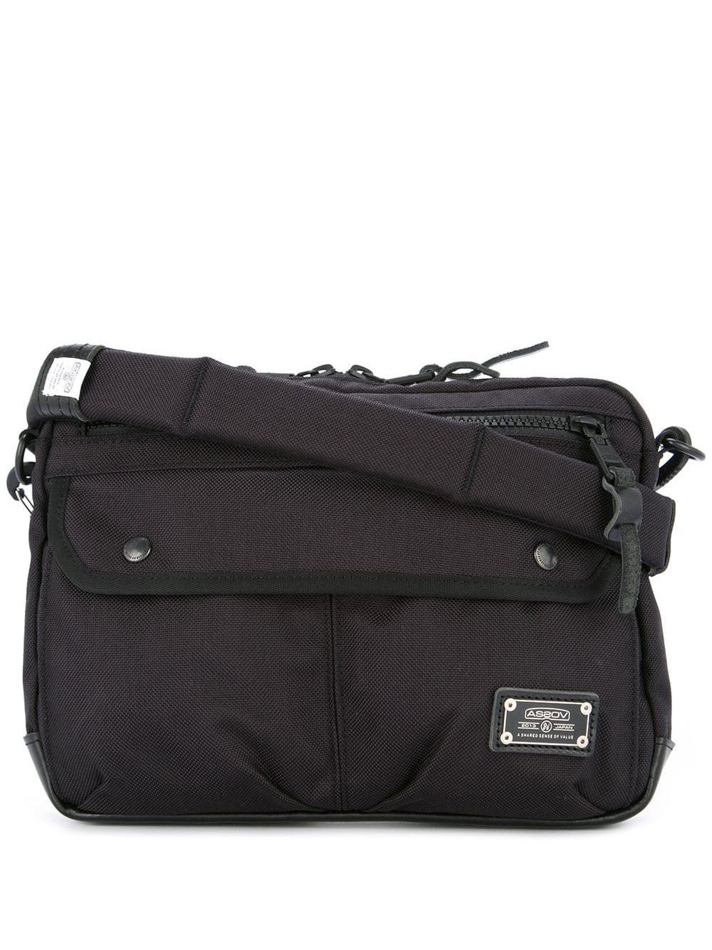 As2ov Exclusive Ballistic shoulder bag - Black von As2ov