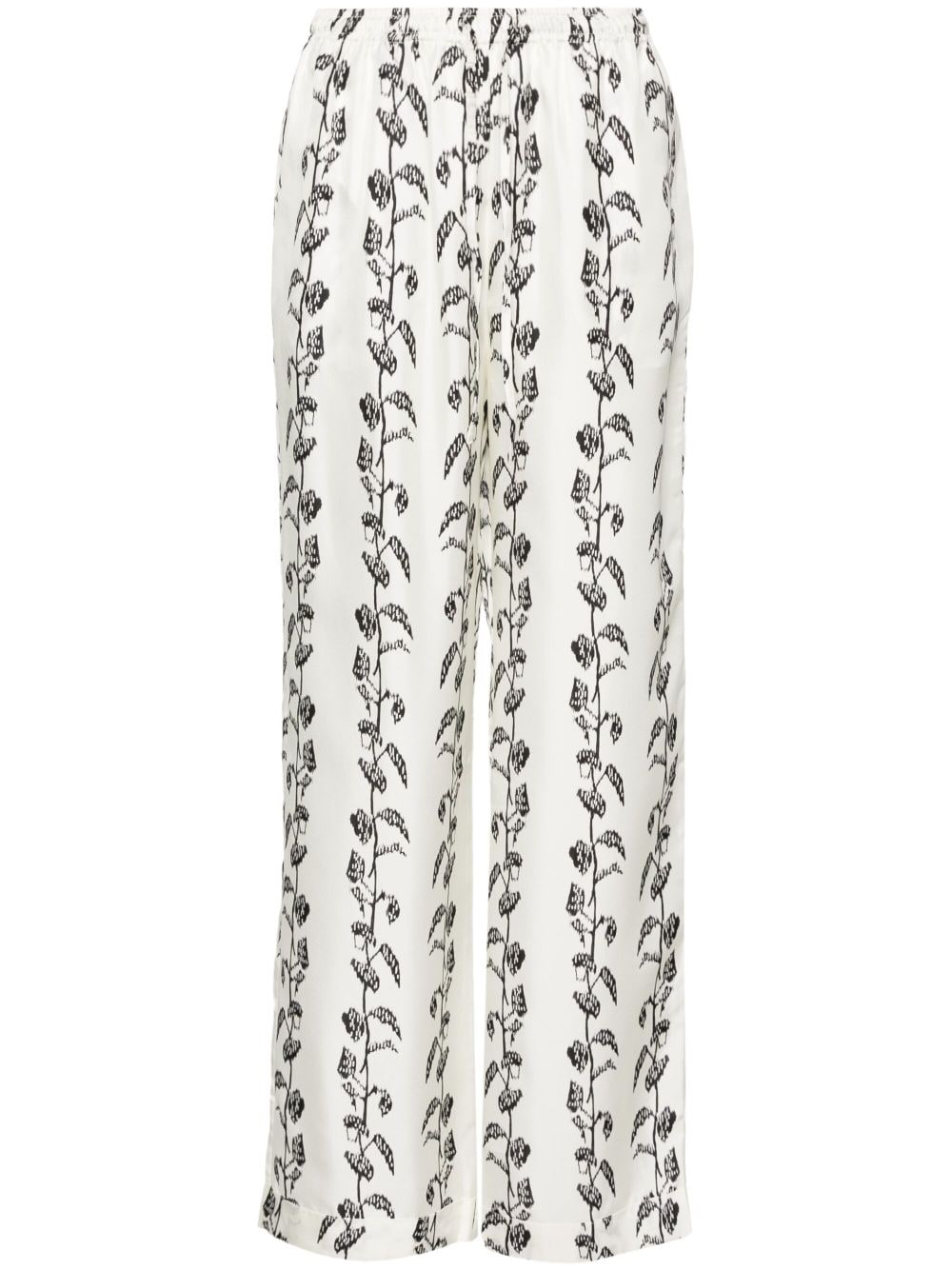 Asceno Aurelia mid-rise straight-leg trousers - White von Asceno