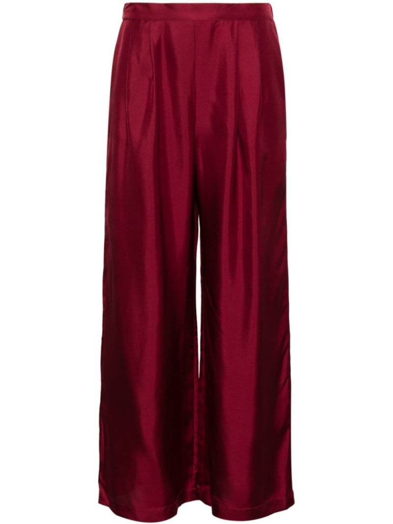 Asceno Isola mid-rise straight-leg trousers - Red von Asceno