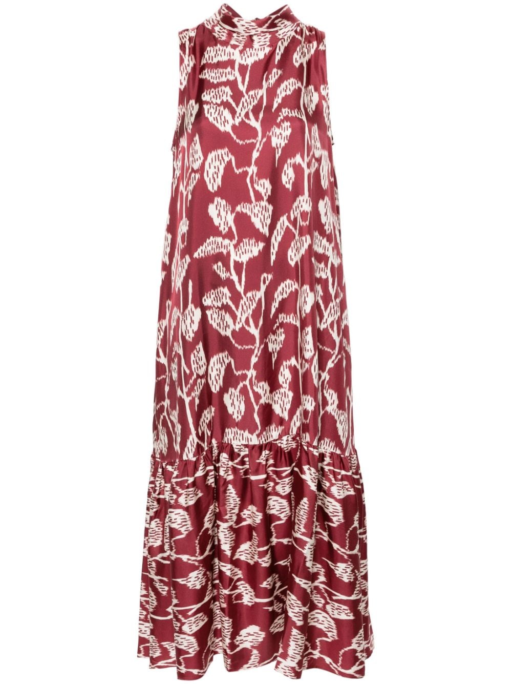 Asceno Oslo abstract-print maxi dress - Red von Asceno