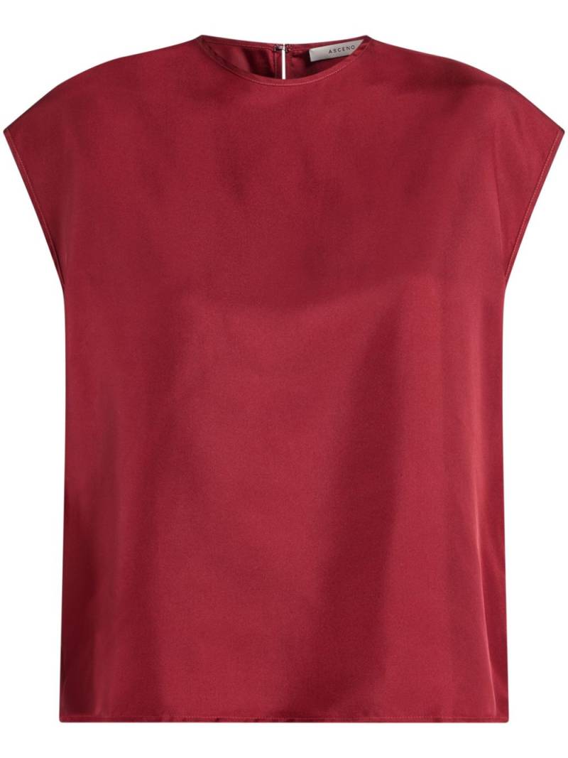 Asceno silk blouse - Red von Asceno