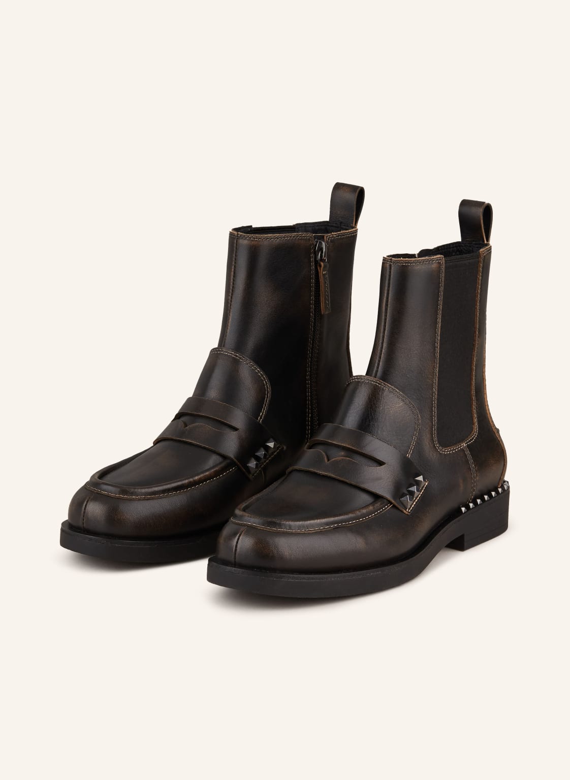 Ash Chelsea-Boots Wings Mit Nieten schwarz Ash Chelsea-Boots Wings Mit Nieten schwarz von Ash